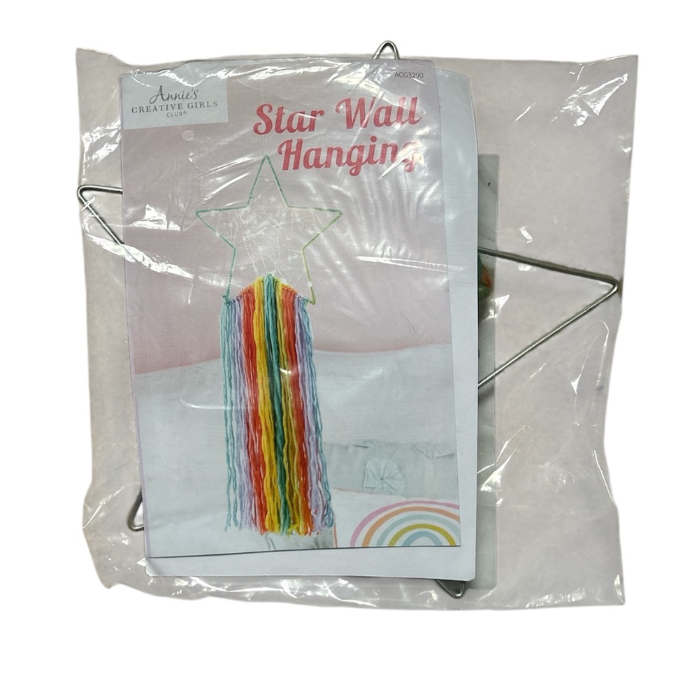 Annie Star Wall Hanging with Rainbow Tassels